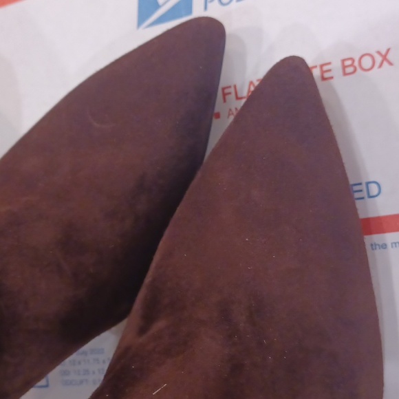 NEW Coach Carter Brown "Maple" Suede Pointed Toe High Heel Bootie - Picture 12 of 16